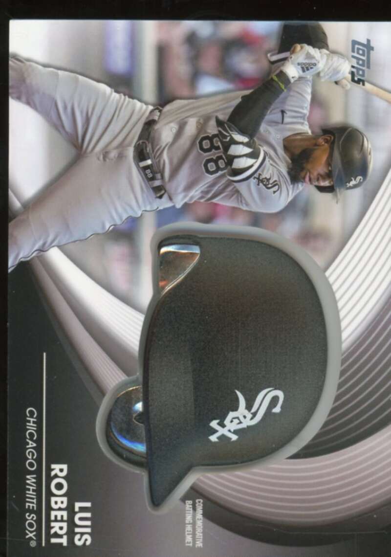 Luis Robert Card 2022 Topps Commemorative Batting Helmet Relics #BHLR  Image 1