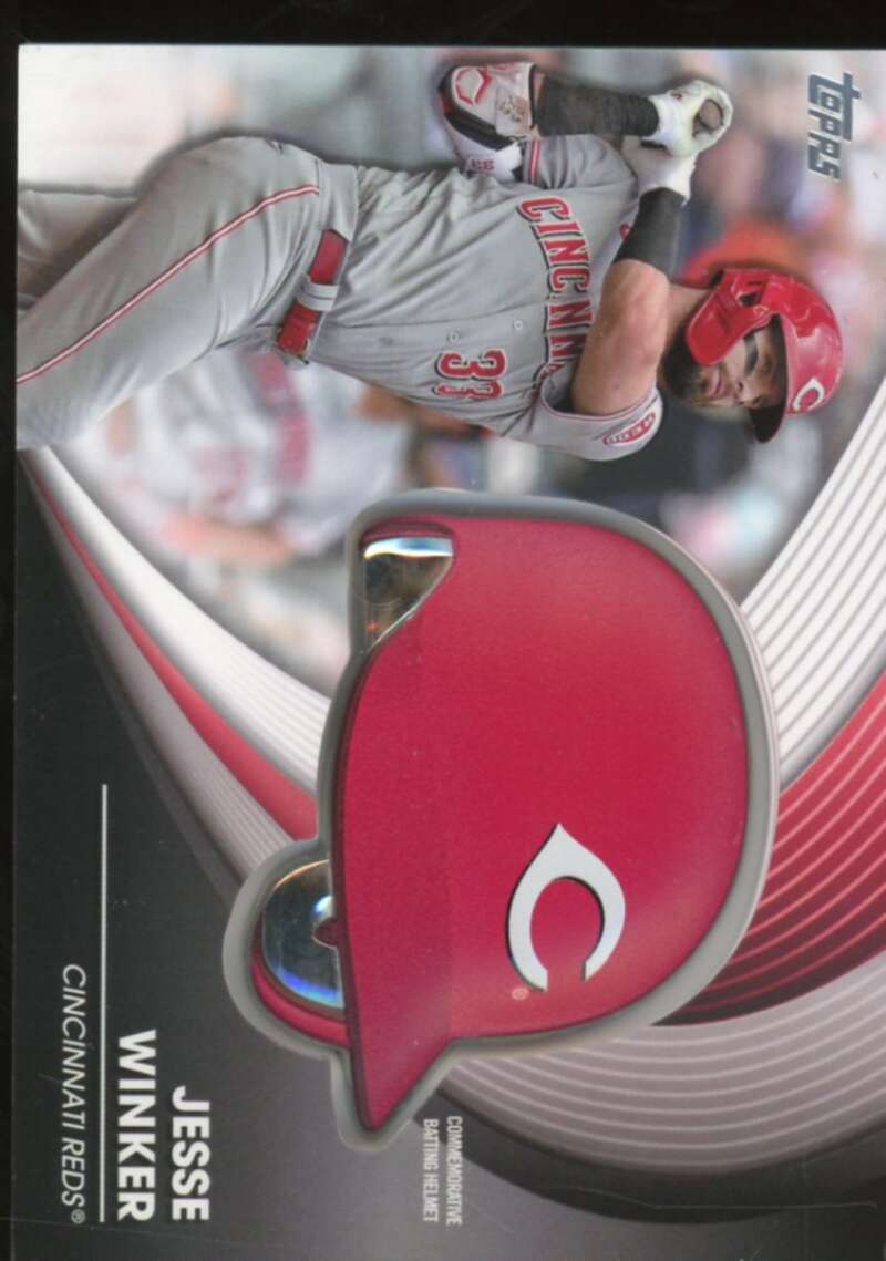 Jesse Winker Card 2022 Topps Commemorative Batting Helmet Relics #BHJW  Image 1