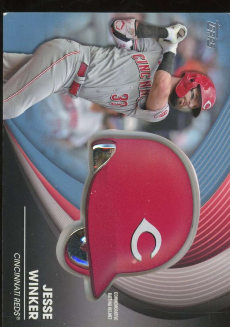 Jesse Winker Card 2022 Topps Commemorative Batting Helmet Relics #BHJW  Image 1