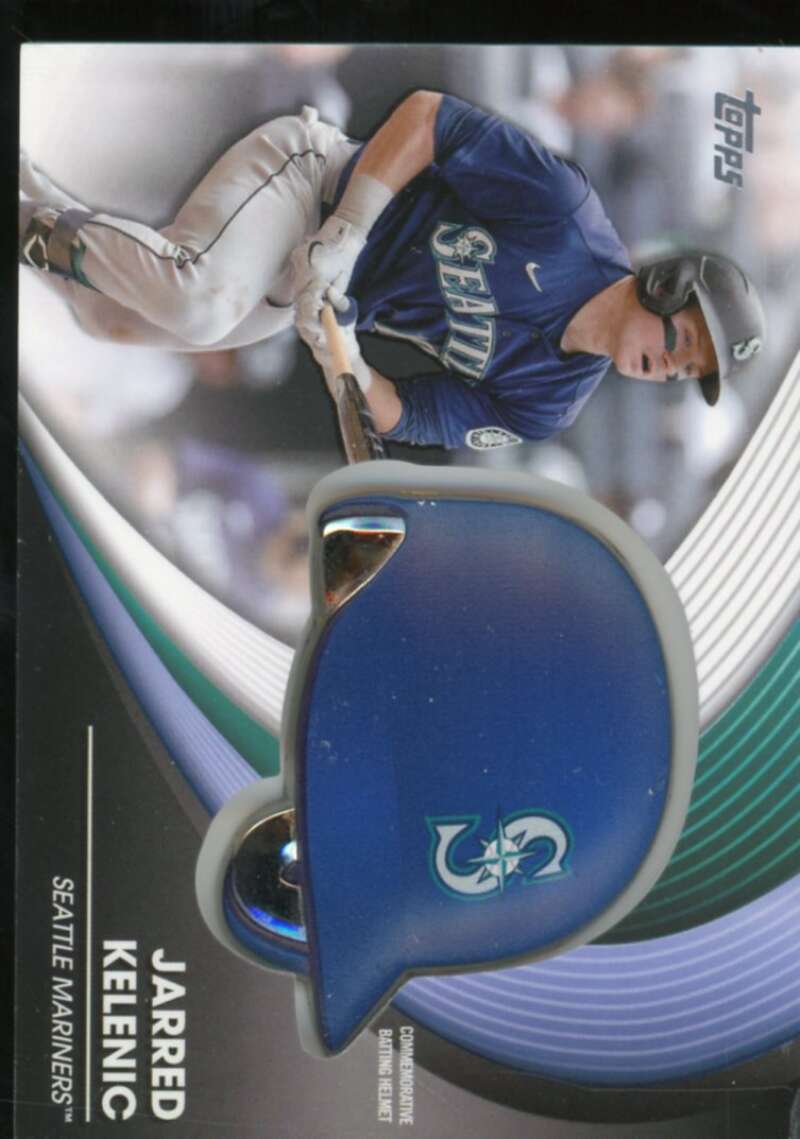Jarred Kelenic Card 2022 Topps Commemorative Batting Helmet Relics #BHJK  Image 1
