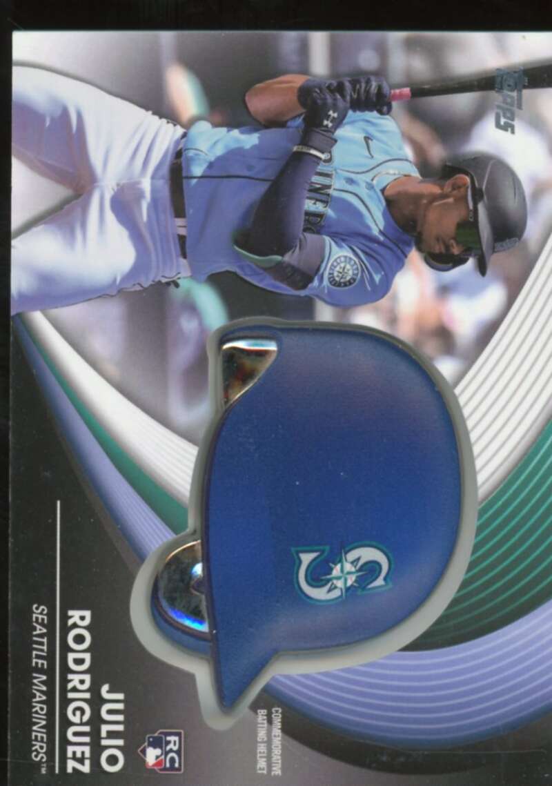 Julio Rodriguez Rookie 2022 Topps Update Commemorative Batting Helmet #BHJR  Image 1