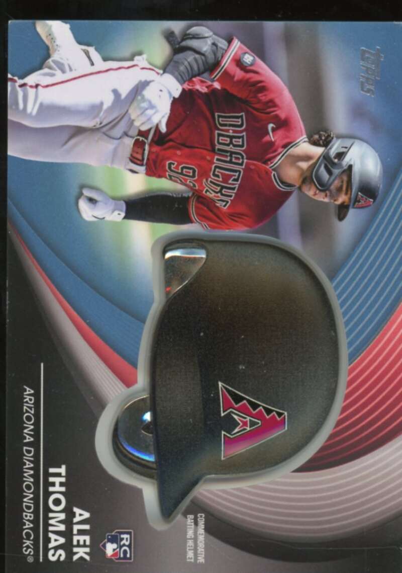 Alek Thomas Card 2022 Topps Update Commemorative Batting Helmet #BHAT  Image 1
