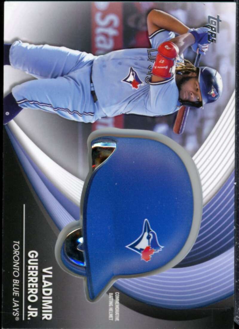 Vladimir Guerrero Jr. Card 2022 Topps Commemorative Batting Helmet Relics #BHVG  Image 1