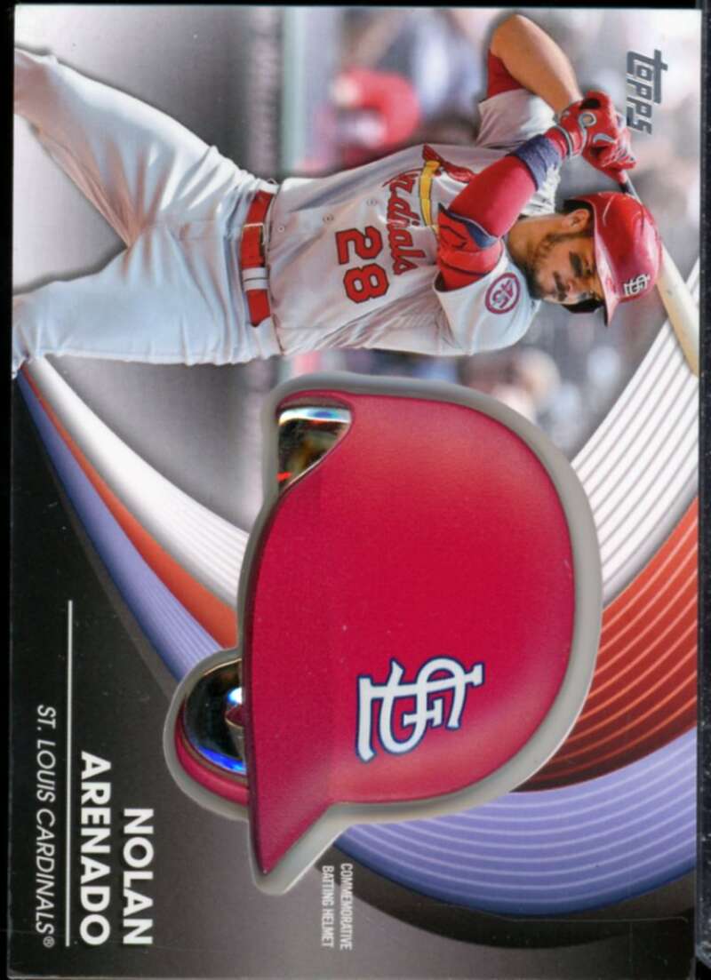 Nolan Arenado Card 2022 Topps Commemorative Batting Helmet Relics #BHNA  Image 1