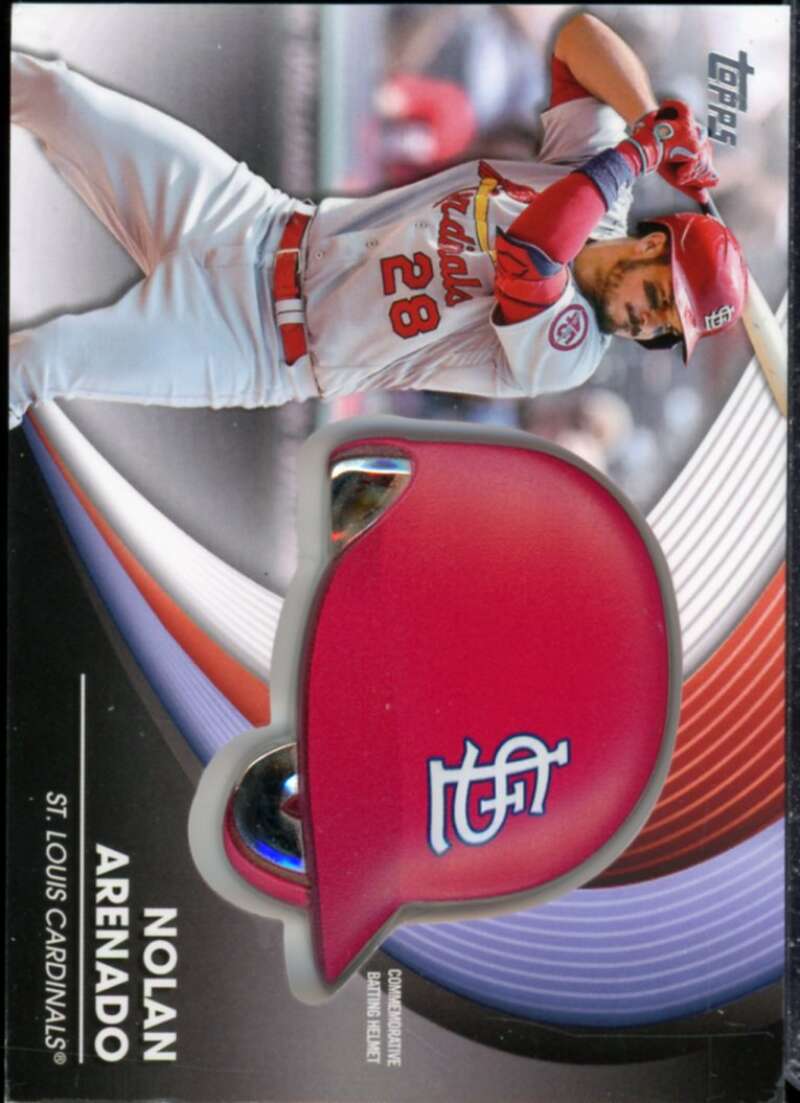 Nolan Arenado Card 2022 Topps Commemorative Batting Helmet Relics #BHNA  Image 1