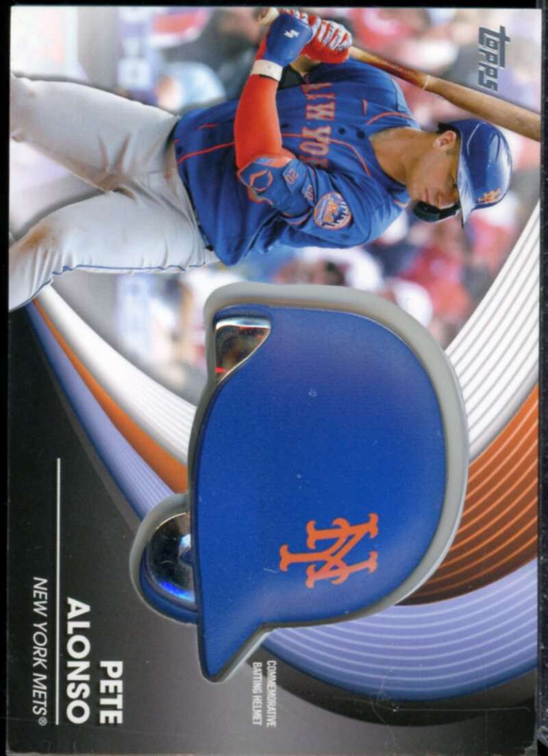 Pete Alonso Card 2022 Topps Commemorative Batting Helmet Relics #BHPA  Image 1