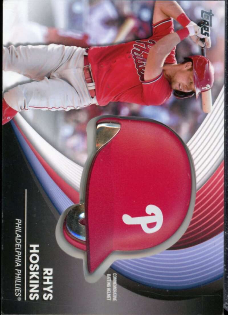 Rhys Hoskins Card 2022 Topps Commemorative Batting Helmet Relics #BHRH  Image 1