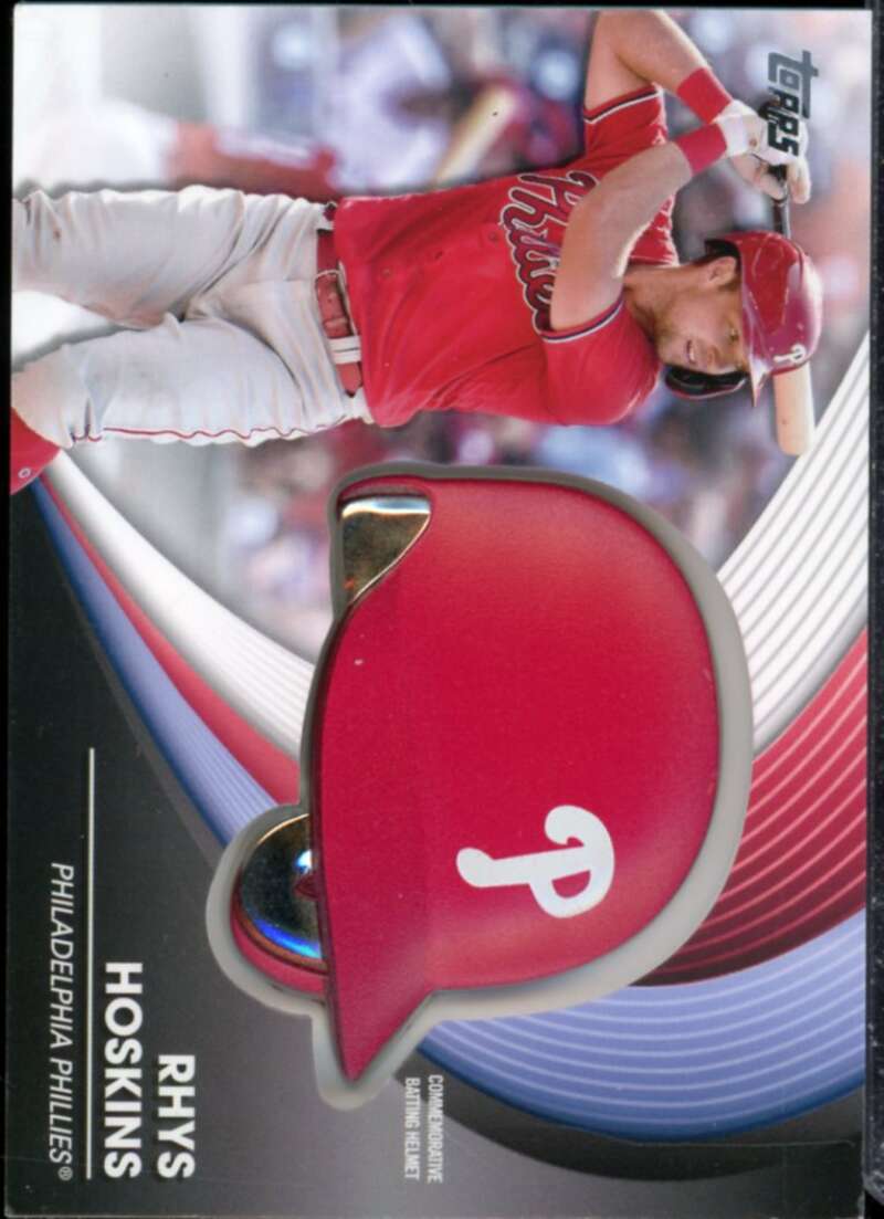 Rhys Hoskins Card 2022 Topps Commemorative Batting Helmet Relics #BHRH  Image 1