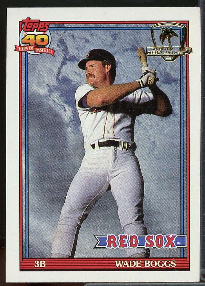 Wade Boggs Card 1991 Topps Desert Shield #450  Image 1