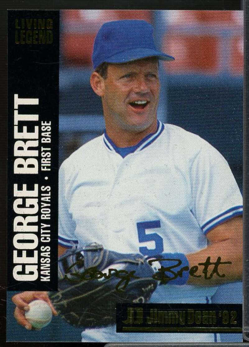 George Brett Card 1992 Jimmy Dean Living Legends #1  Image 1