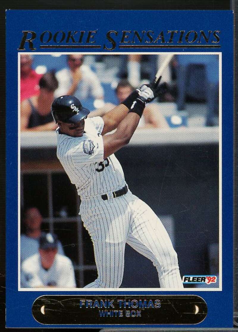 Frank Thomas Card 1992 Fleer Rookie Sensations #1  Image 1