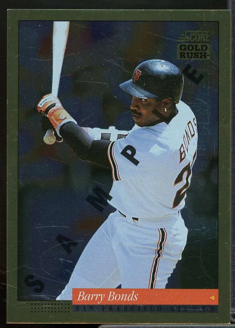 Barry Bonds Sample Card 1994 Score Gold Rush #1  Image 1