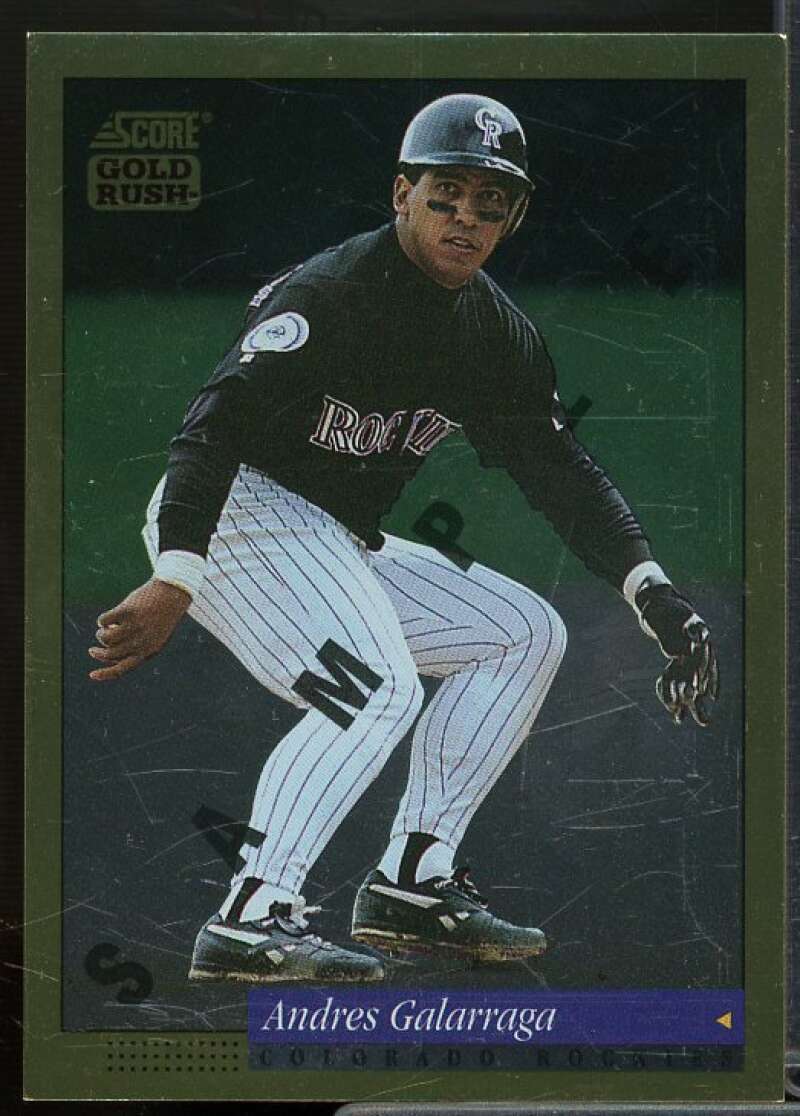 Andres Galarraga Sample Card 1994 Score Gold Rush #8  Image 1
