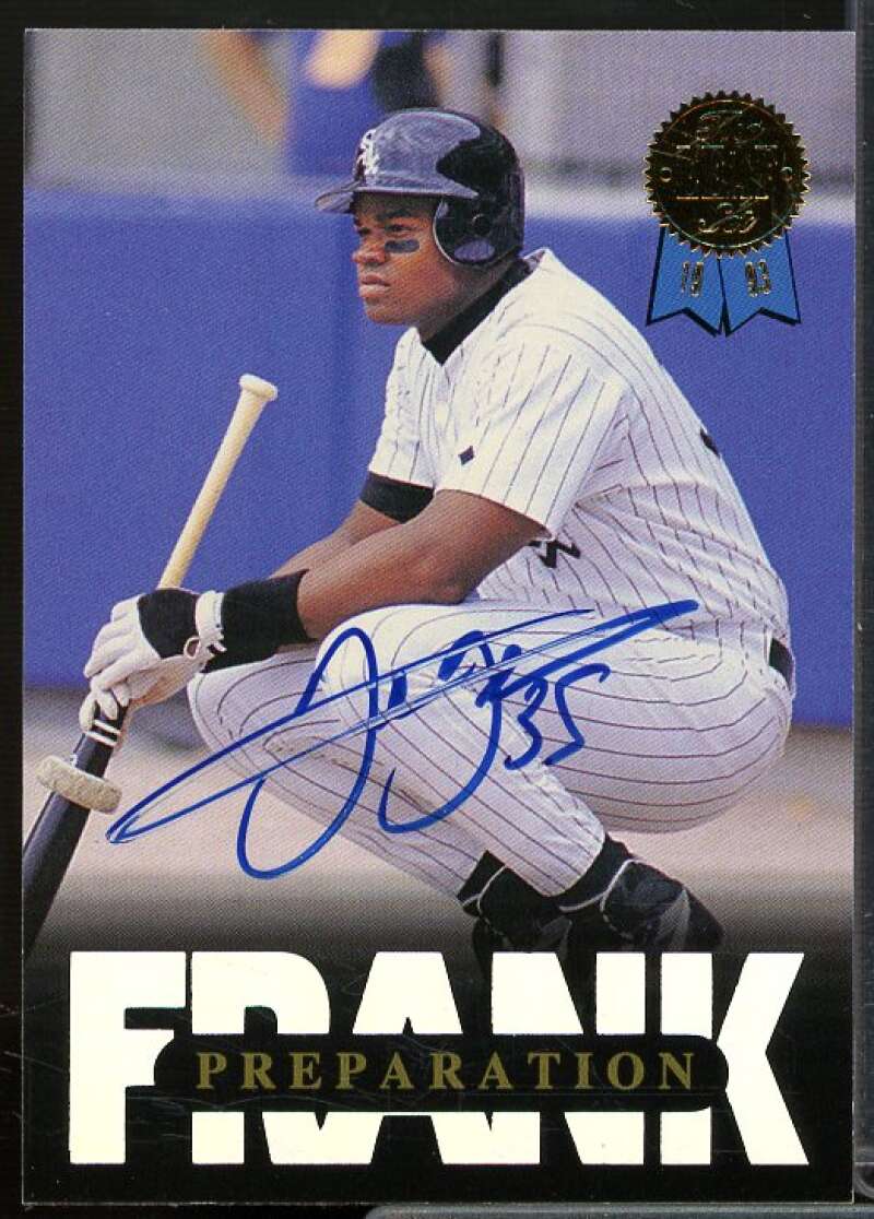 Frank Thomas/Preparation Autograph Card 1993 Leaf Thomas #10  Image 1