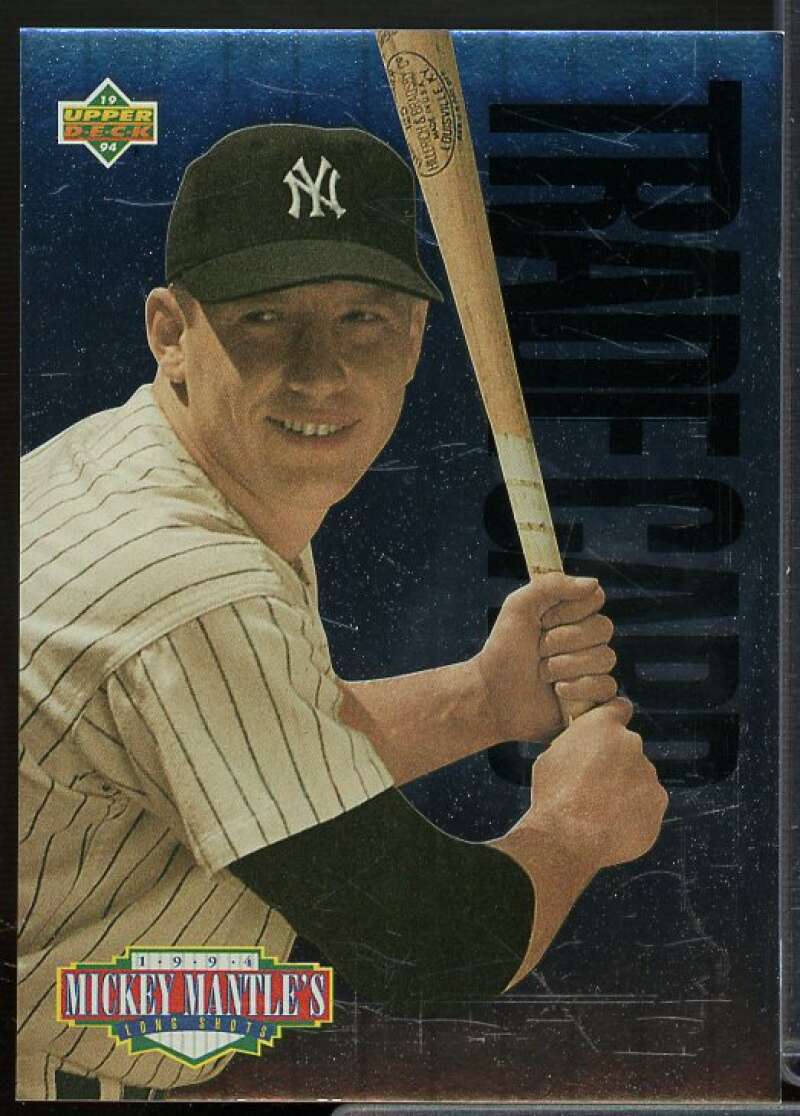 M.Mantle Silver Trade Card 1994 Upper Deck Mantle's Long Shots #NNO  Image 1