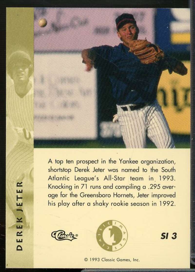 Derek Jeter Rookie Card 1993-94 Images Four Sport Sudden Impact #SI3  Image 2