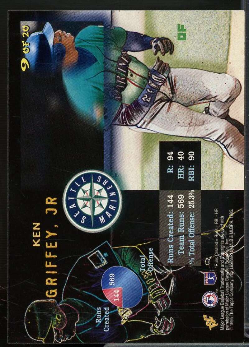 Ken Griffey Jr. Card 1995 Stadium Club Crunch Time #9  Image 2