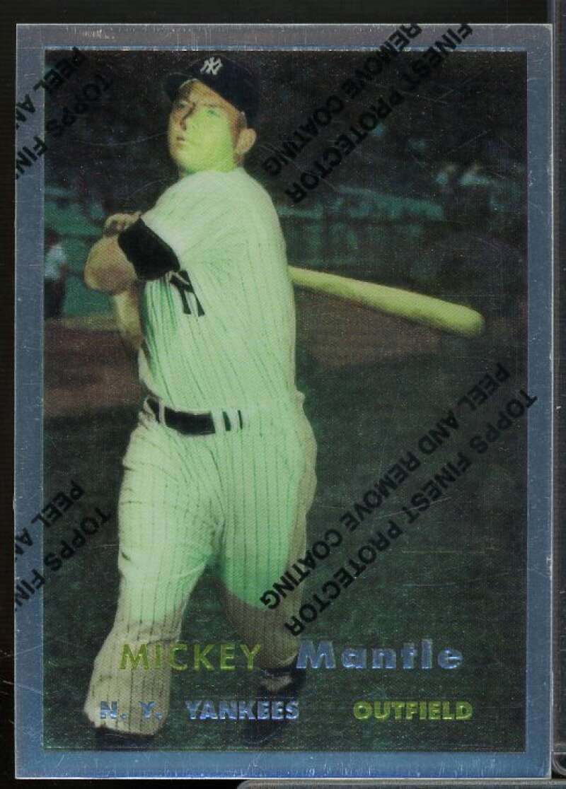 Mickey Mantle 1957 Topps Card 1996 Topps Mantle Finest #7  Image 1