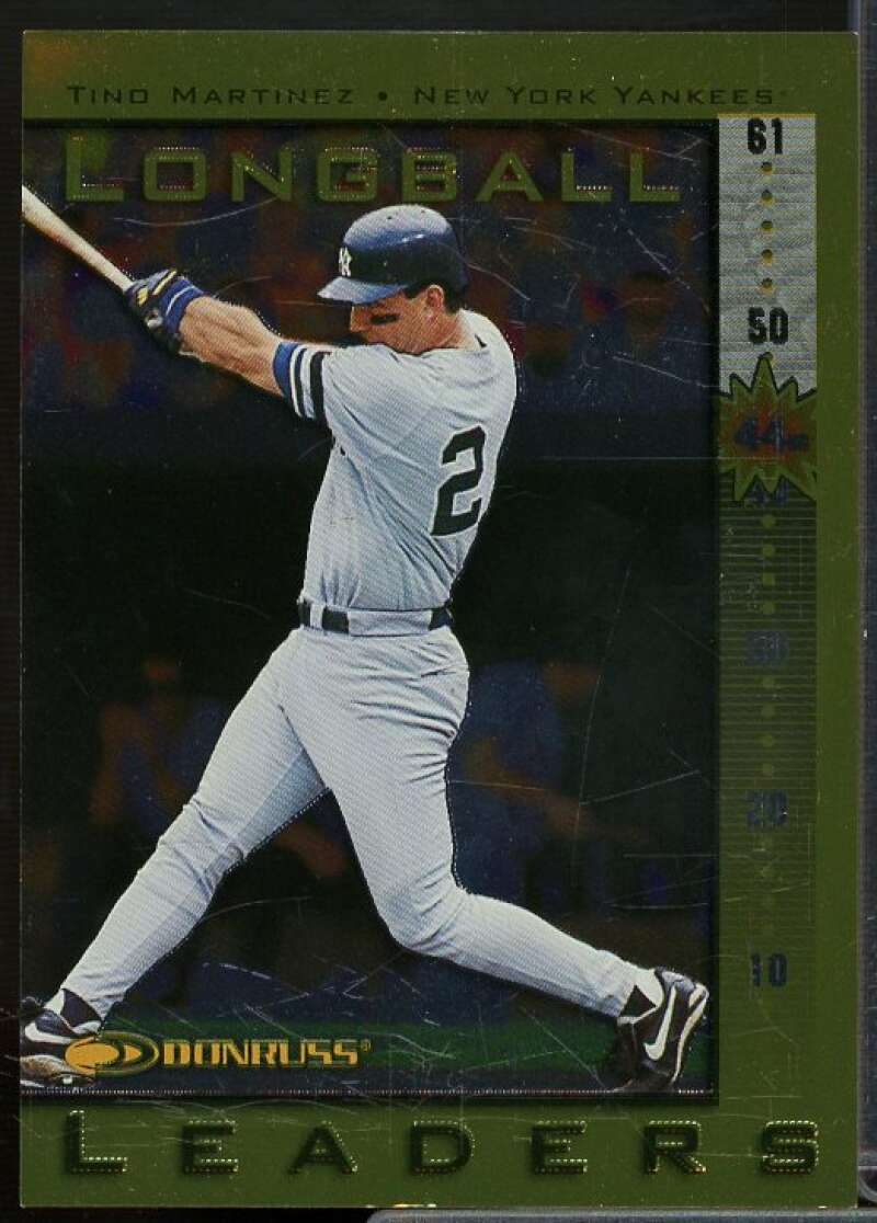 Tino Martinez Card 1998 Donruss Longball Leaders #3  Image 1