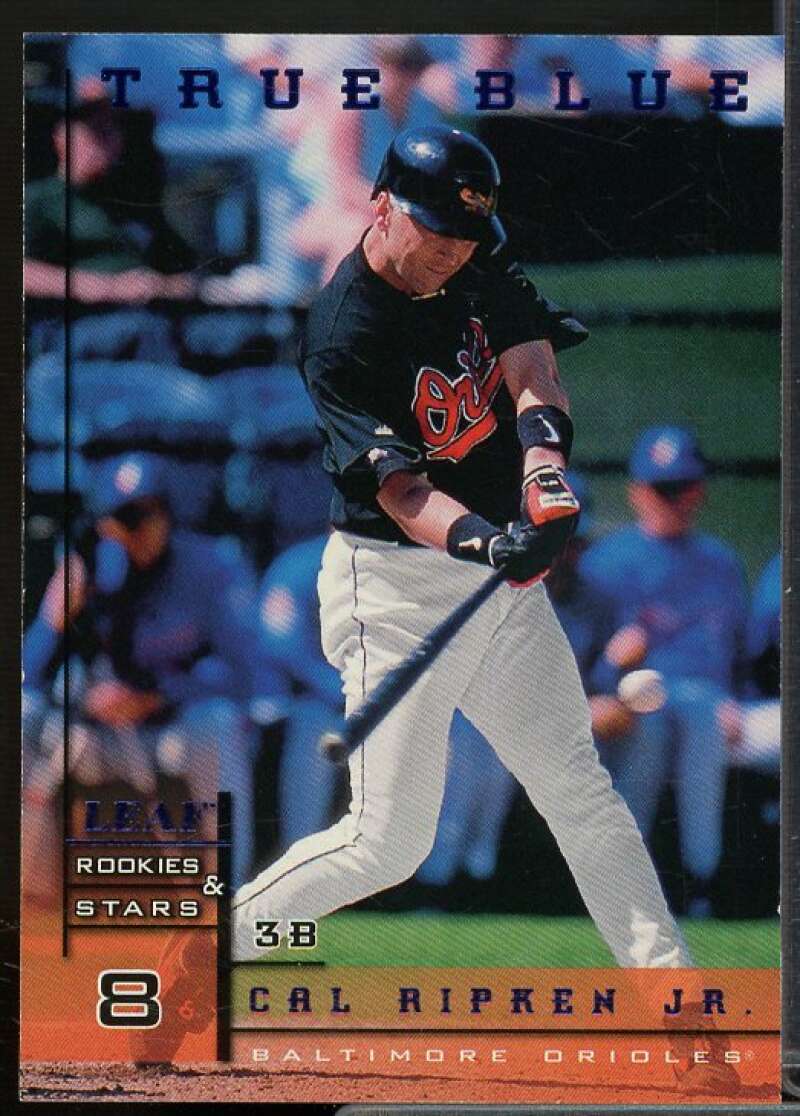 Cal Ripken Card 1998 Leaf Rookies Stars True Blue #28  Image 1