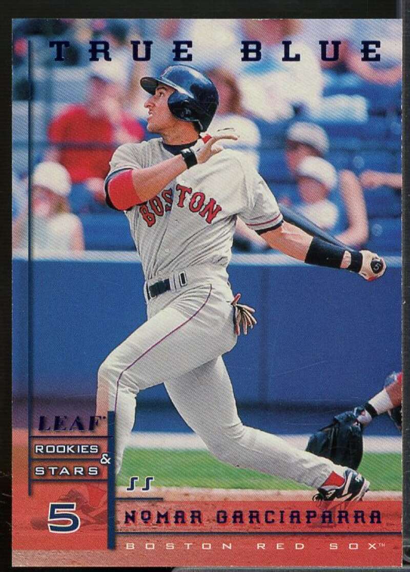 Nomar Garciaparra Card 1998 Leaf Rookies Stars True Blue #37  Image 1