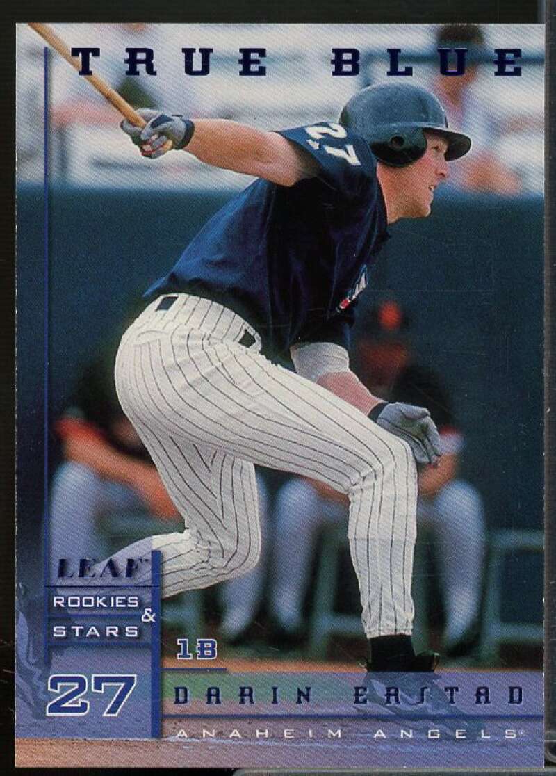 Darin Erstad Card 1998 Leaf Rookies Stars True Blue #45  Image 1
