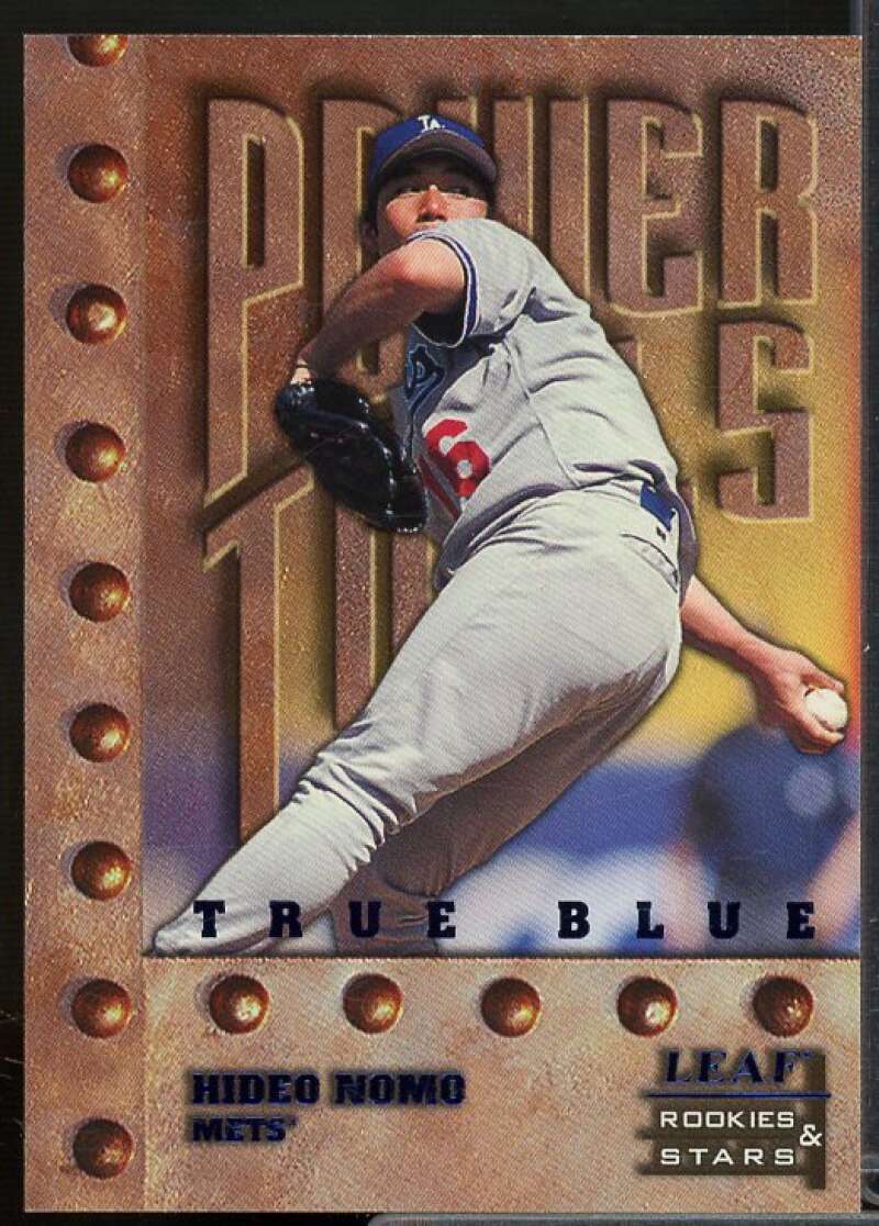 Hideo Nomo PT Card 1998 Leaf Rookies Stars True Blue #157  Image 1