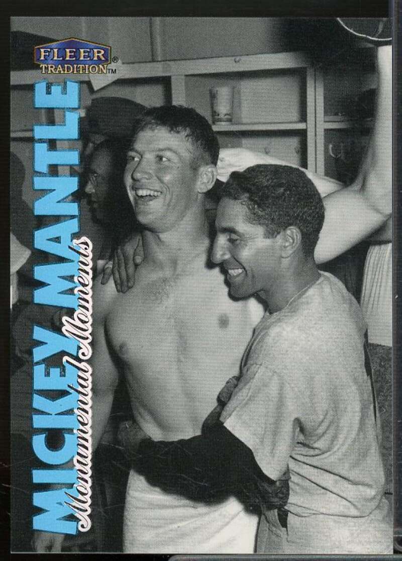 Mickey Mantle Card 1998 Fleer Tradition  Monumental Moments #3  Image 1
