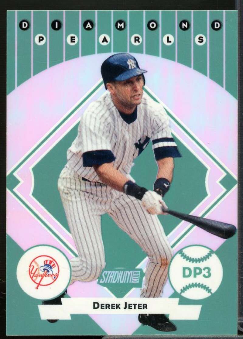 Derek Jeter Card 2001 Stadium Club Diamond Pearls #DP3  Image 1