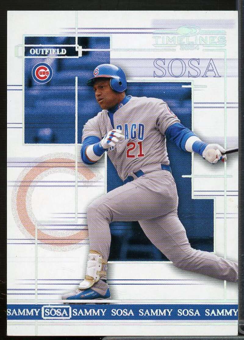 Sammy Sosa Card 2004 Donruss Timelines Silver #43  Image 1
