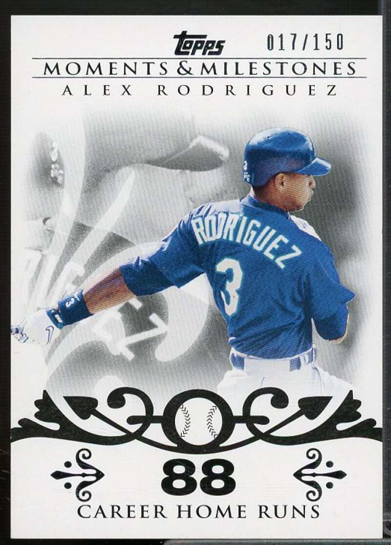 Alex Rodriguez Card 2008 Topps Moments and Milestones #1-88  Image 1