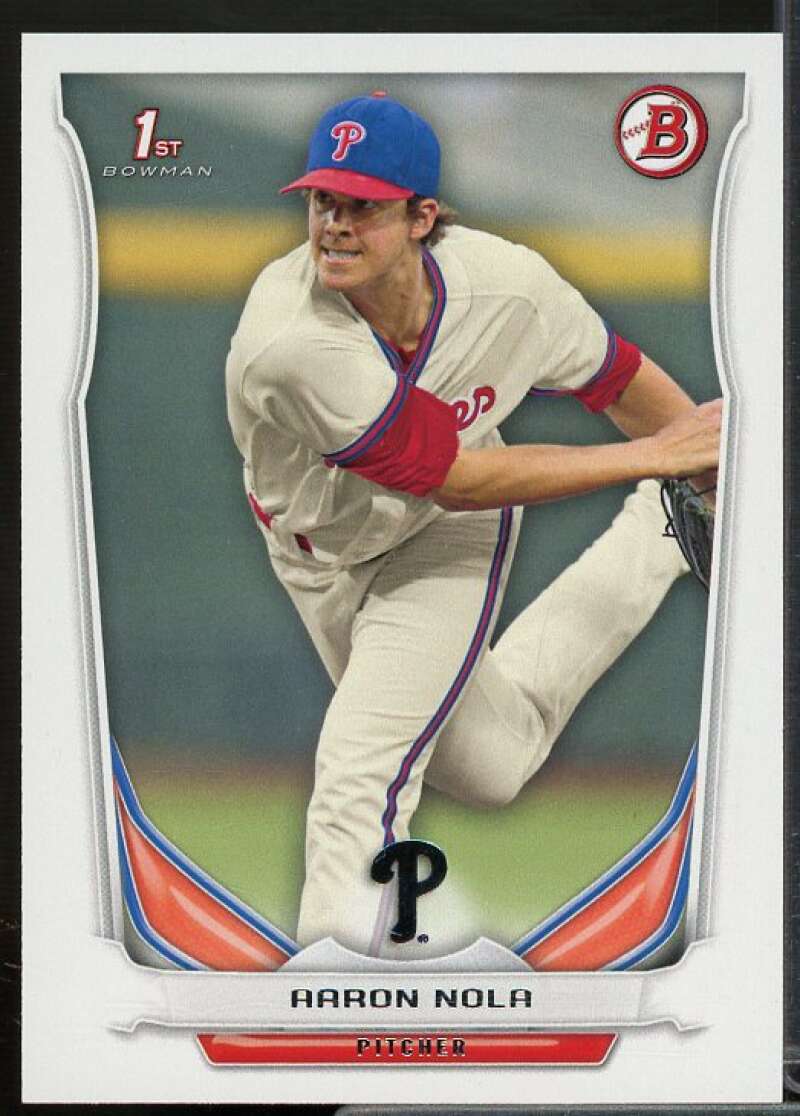 Aaron Nola Rookie Card 2014 Bowman Draft #DP4  Image 1