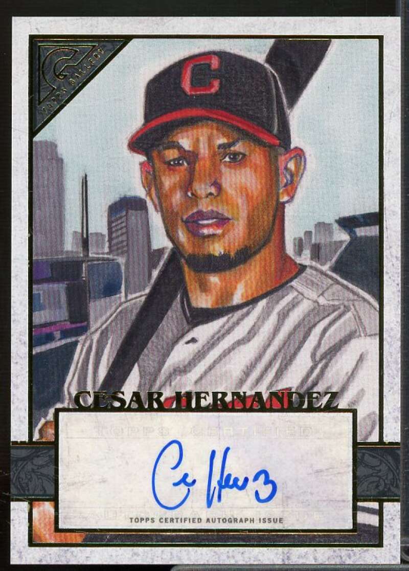 Cesar Hernandez Rookie Card 2020 Topps Gallery Autographs #53  Image 1