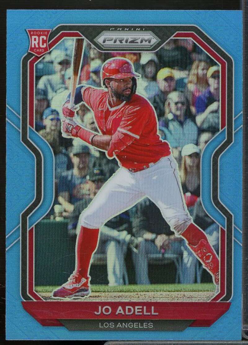 Jo Adell Rookie Card 2021 Panini Prizm Prizms Carolina Blue #191  Image 1