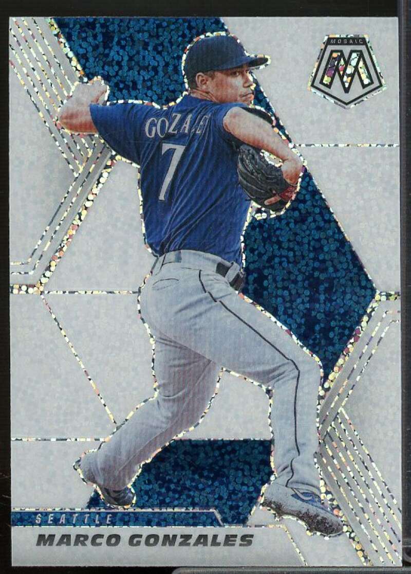 Marco Gonzales Card 2021 Panini Mosaic Mosaic White Sparkle #93  Image 1