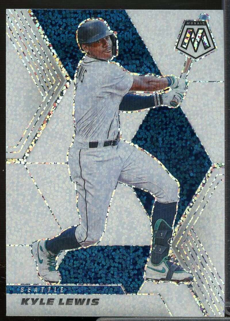 Kyle Lewis Card 2021 Panini Mosaic Mosaic White Sparkle #62  Image 1