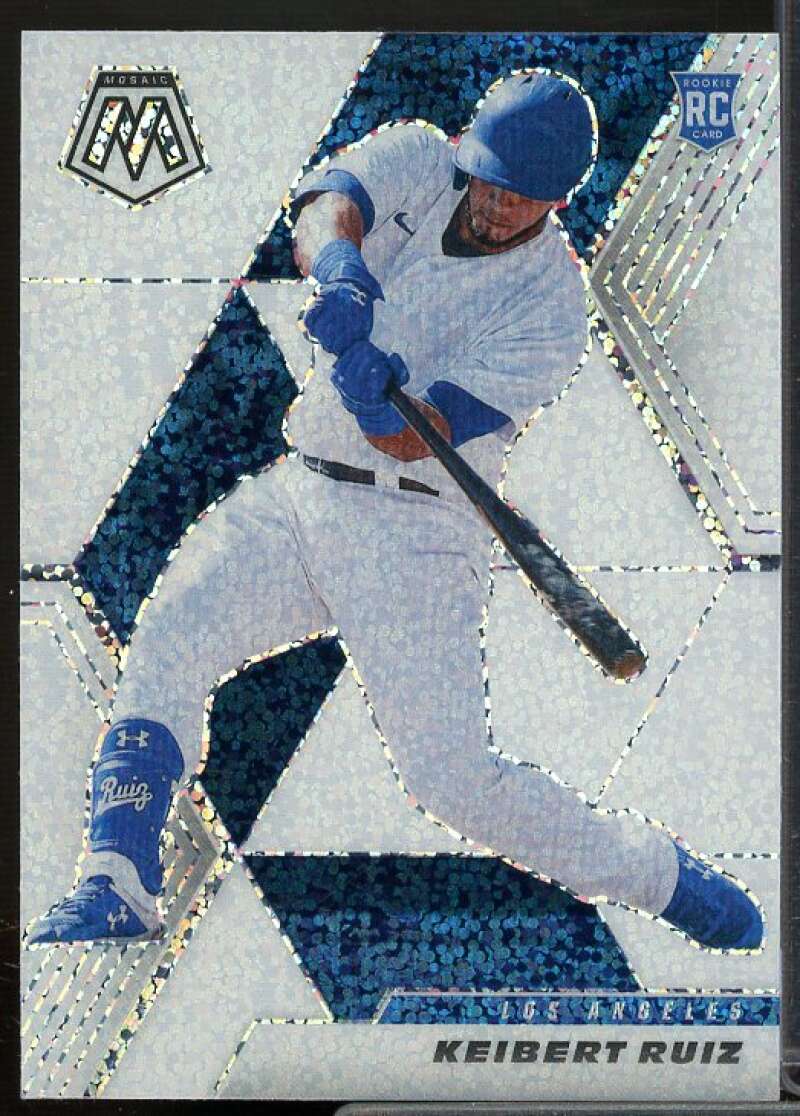 Keibert Ruiz Rookie Card 2021 Panini Mosaic Mosaic White Sparkle #278  Image 1