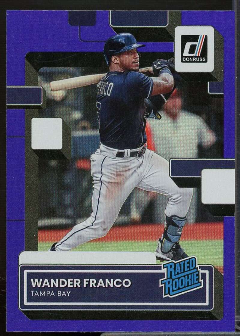 Wander Franco Rookie Card 2022 Donruss Holo Purple #34  Image 1