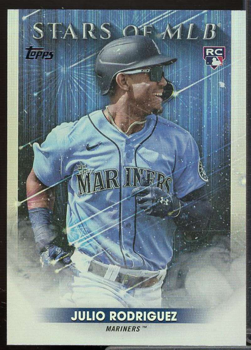 Julio Rodriguez Rookie Card 2022 Topps Stars of MLB #SMLB87  Image 1