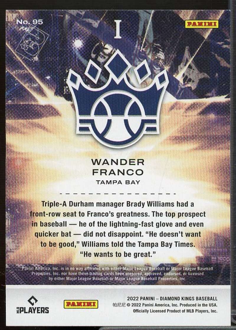 Wander Franco Rookie Card 2022 Diamond Kings #95  Image 2