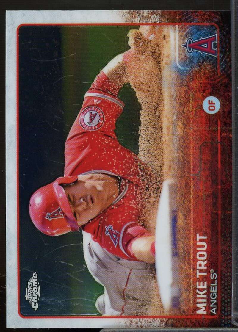 Mike Trout Card 2015 Topps Chrome #51  Image 1