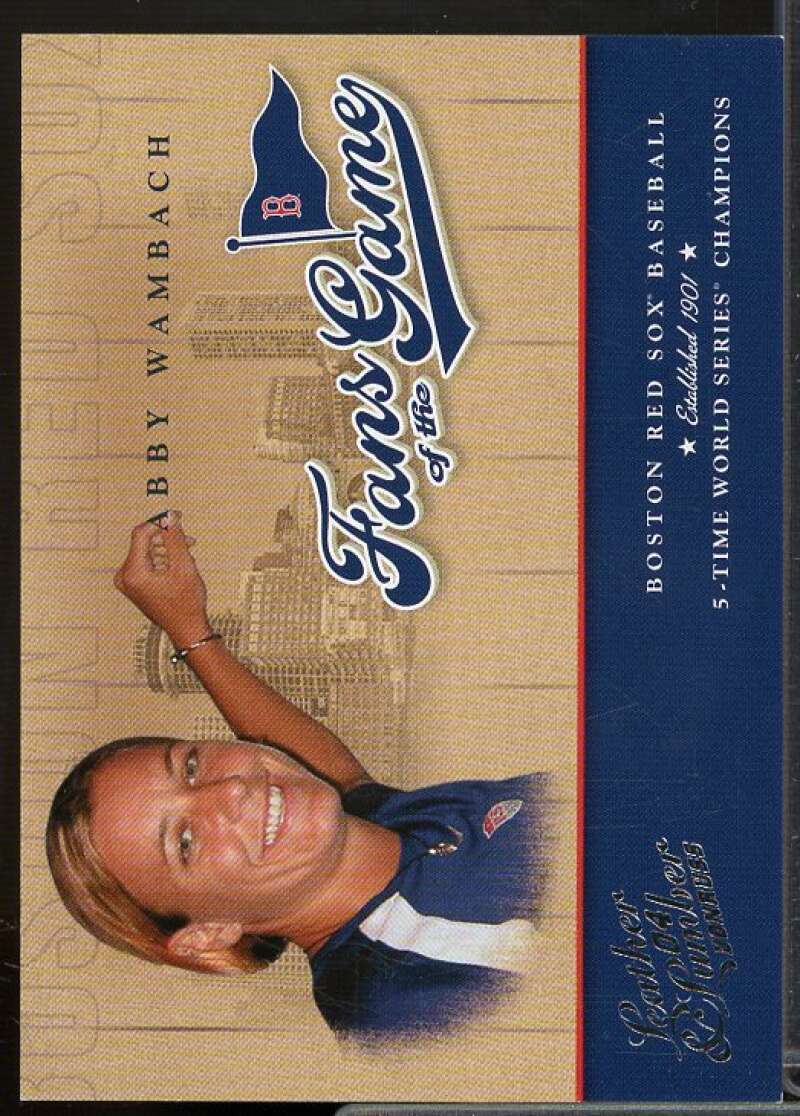 Abby Wambach Card 2004 Leather and Lumber Fans of the Game #4  Image 1