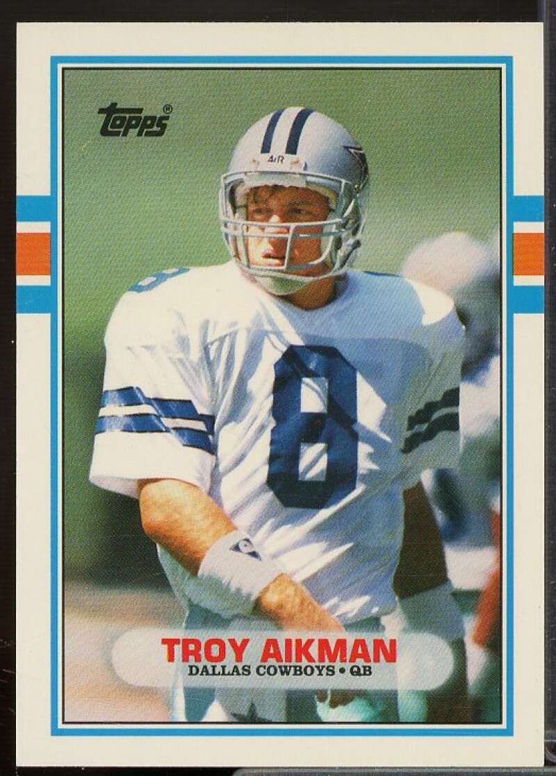 Troy Aikman Rookie Card 1989 Topps Traded #70T  Image 1