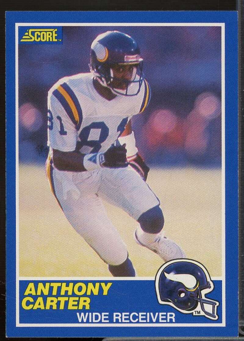 Anthony Carter Card 1989 Score #20  Image 1