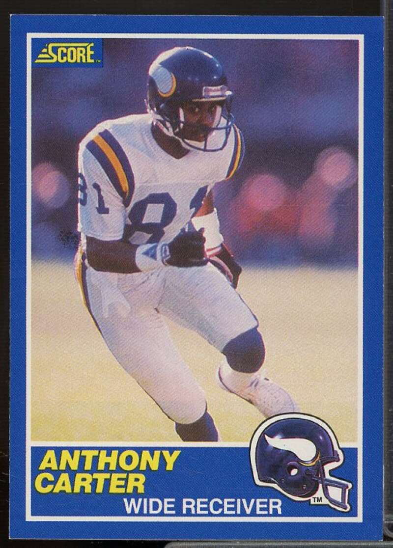 Anthony Carter Card 1989 Score #20  Image 1