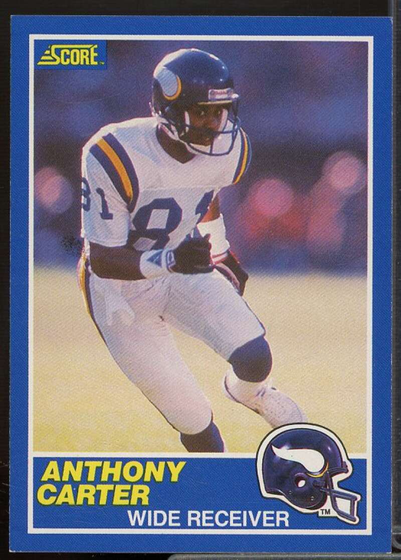 Anthony Carter Card 1989 Score #20  Image 1