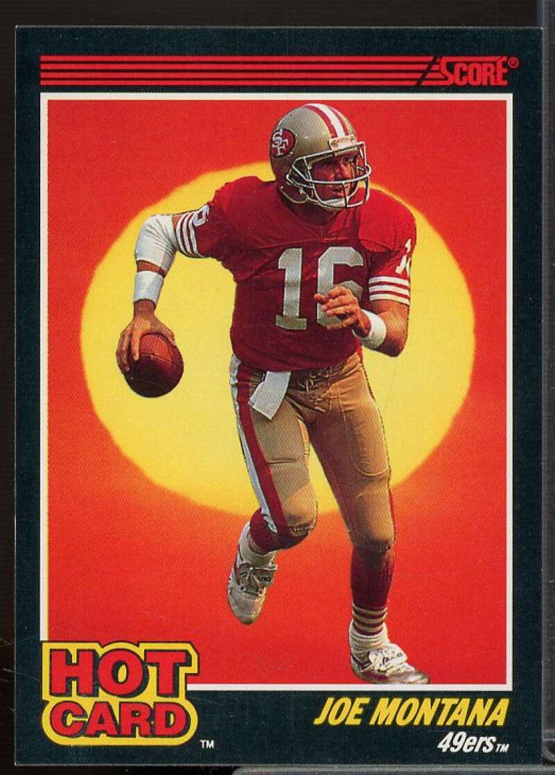 Joe Montana Card 1990 Score Hot Cards #1  Image 1