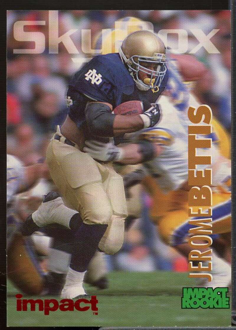 Jerome Bettis Rookie Card 1993 SkyBox Impact Colors #370  Image 1