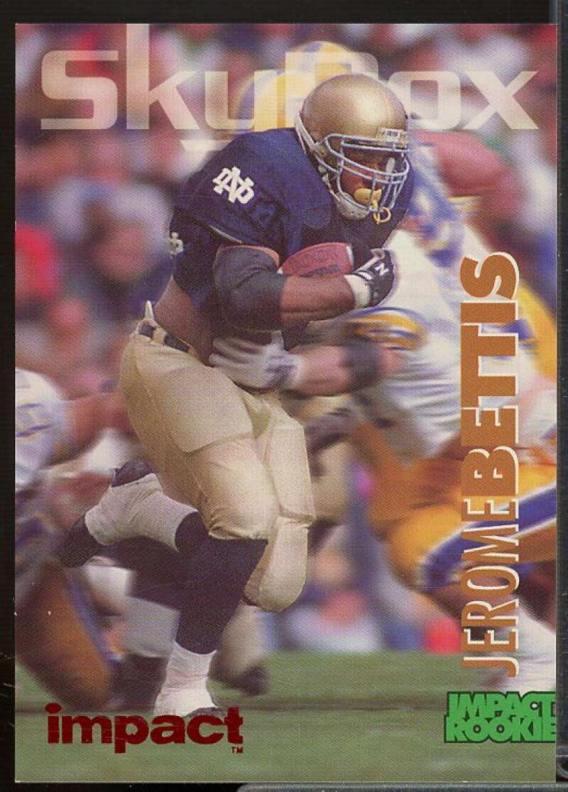 Jerome Bettis Rookie Card 1993 SkyBox Impact Colors #370  Image 1