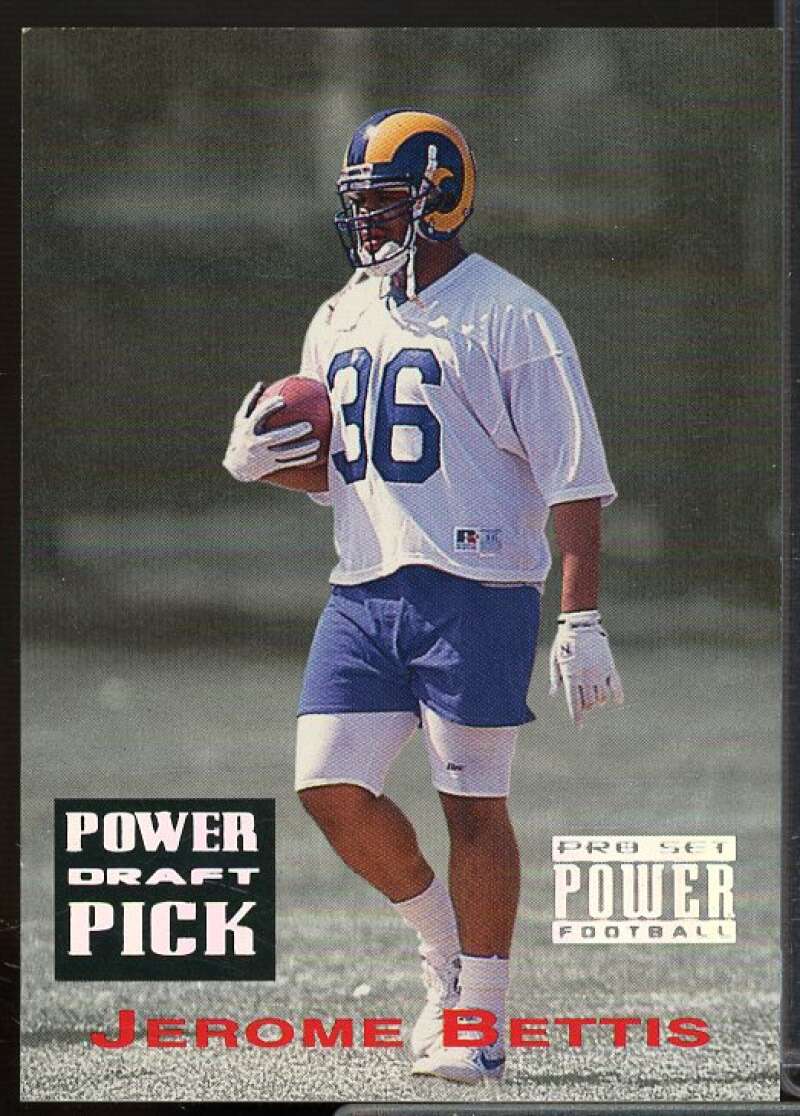 Jerome Bettis Rookie Card 1993 Power Draft Picks #PDP14  Image 1